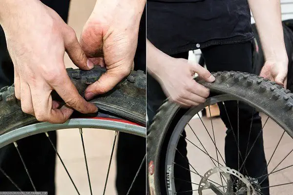 Сваляне на вътрешната тръба от колелото